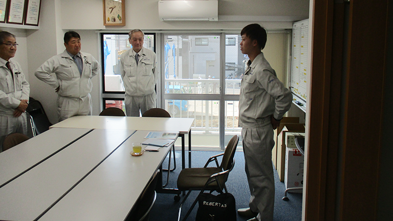 入社式写真