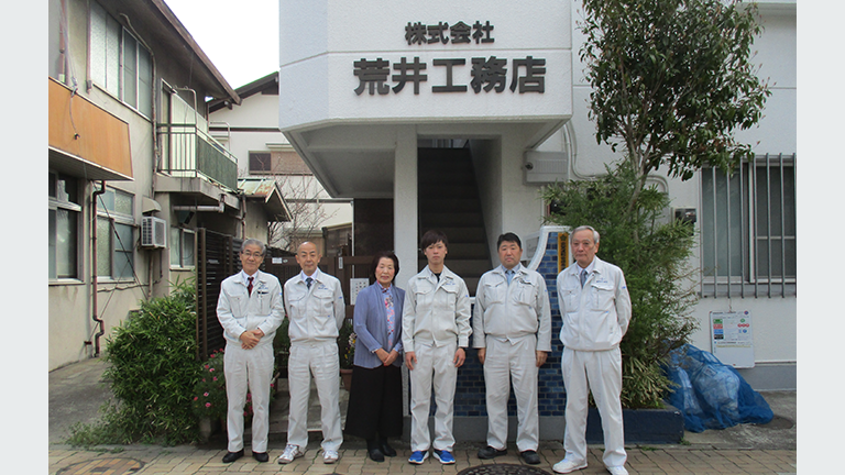 入社式写真