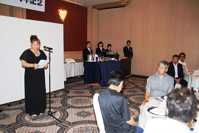 写真:協力会社代表の祝辞