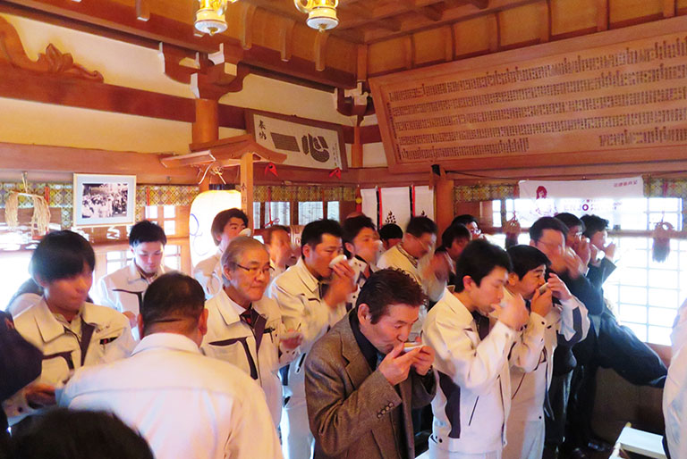 写真:御饌御酒を戴きました