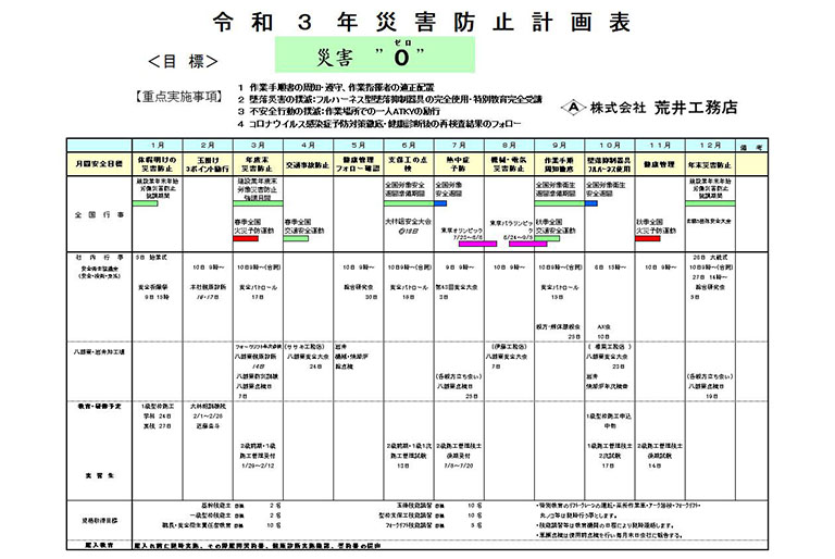 写真:令和2年災害防止計画発表