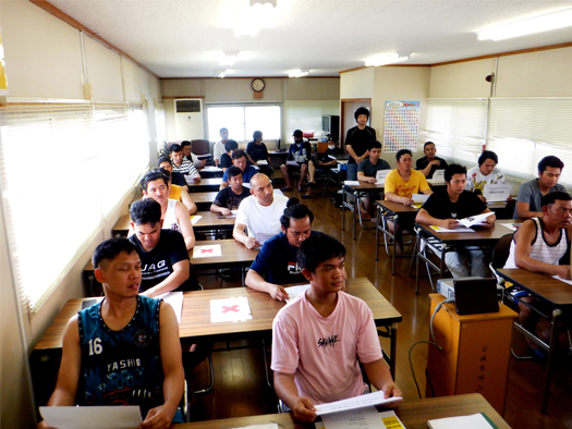 社長による防災対策指導